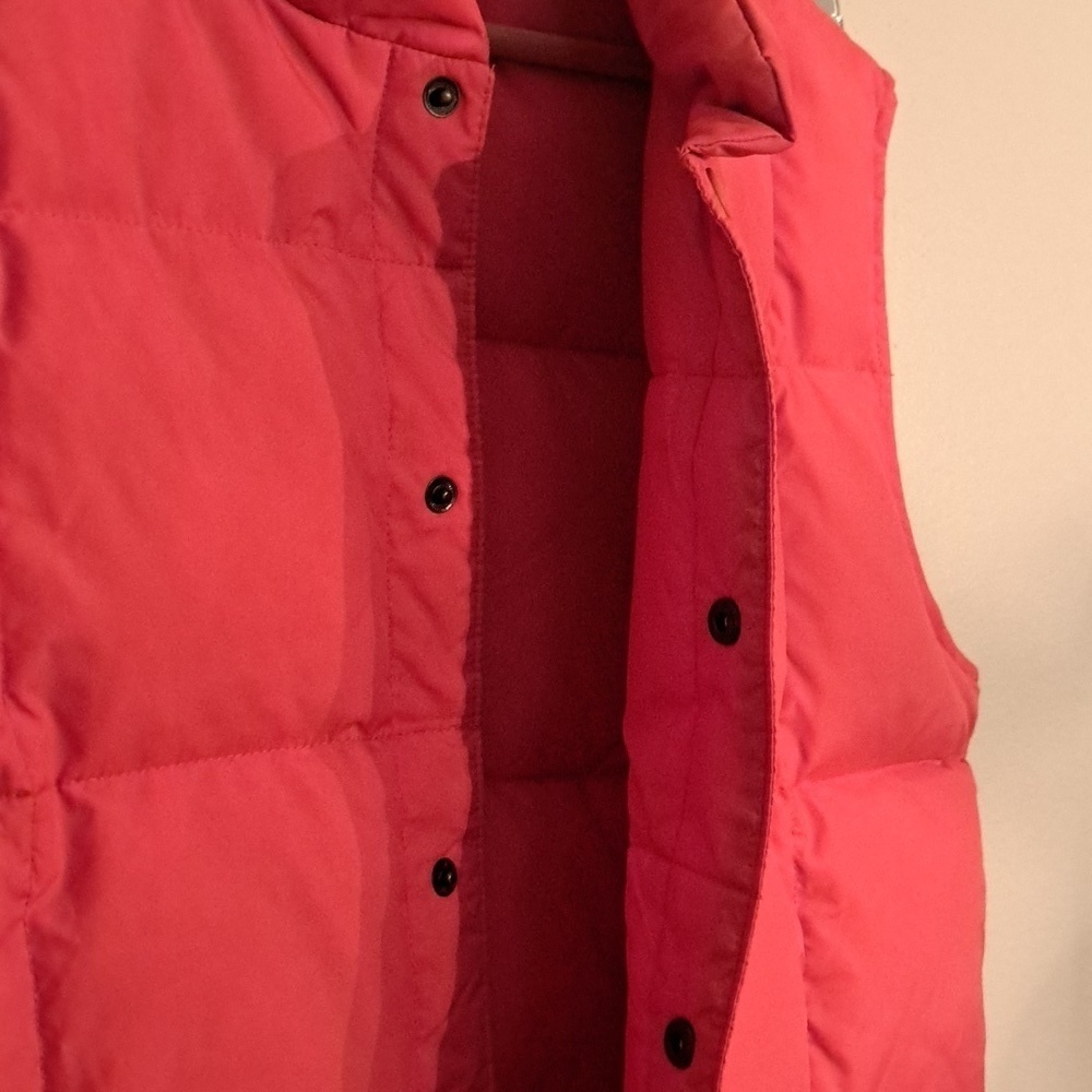 Lands' End Goose Down Quilted Women's Vest Orange Size Extra Large NWOT - Picture 6 of 6